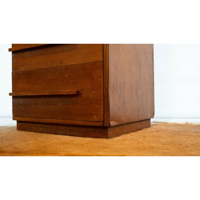 1960s Mid Century Teak Asymmetrical Tall Dresser For Sale - Image 9 of 18