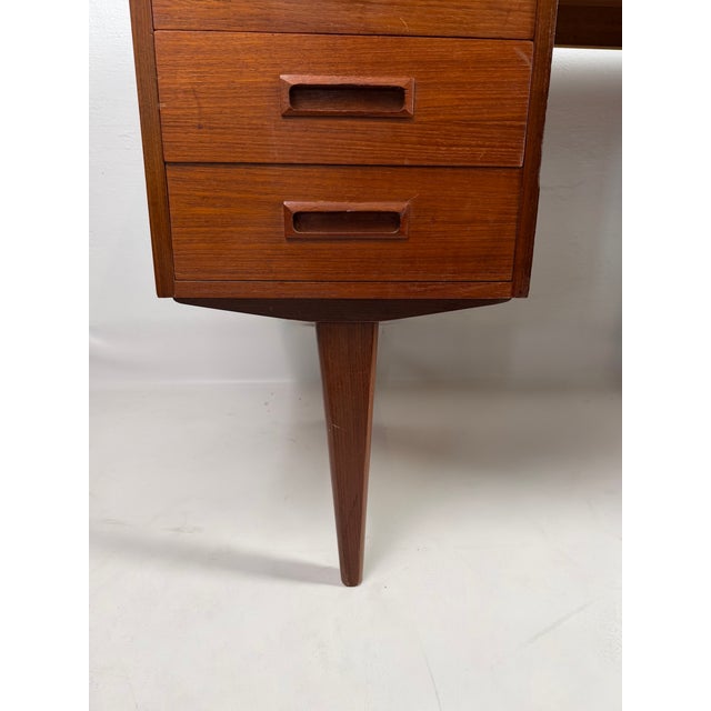 Mid-Century Modern Danish Modern Teak Desk, 1960s For Sale - Image 3 of 6
