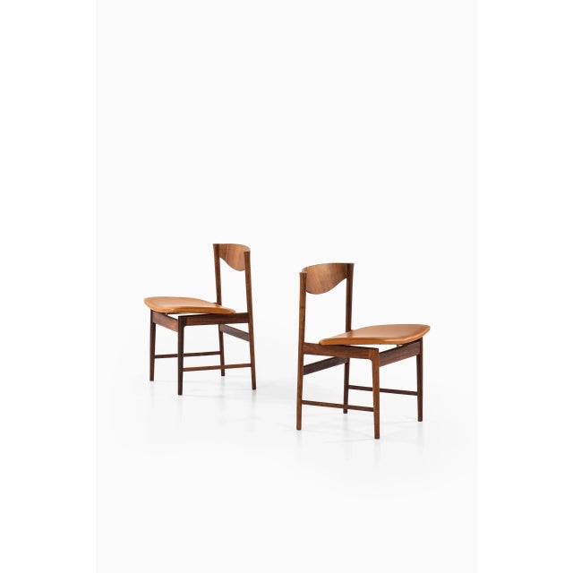 Rosewood Dining Chairs by Ib Kofod-Larsen for Seffle Möbelfabrik, Sweden, 1960s, Set of 8 For Sale - Image 3 of 11