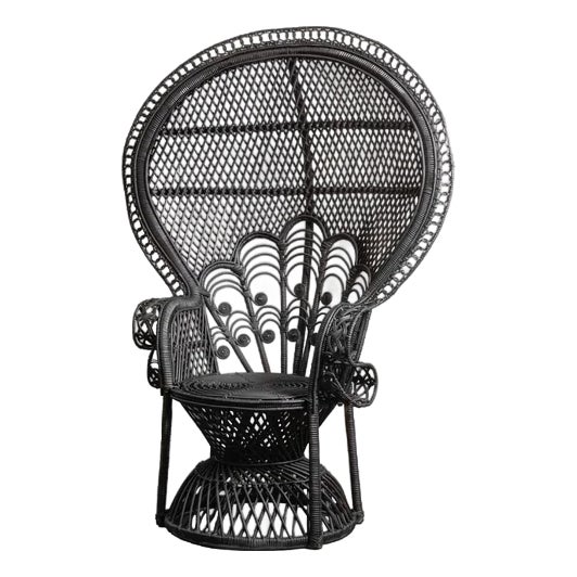 Black Peacock Chair For Sale