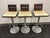 Set of 3 MCM Allermuir "Scoop" Swivel Bar Stools Authentic Made in Uk For Sale - Image 9 of 12