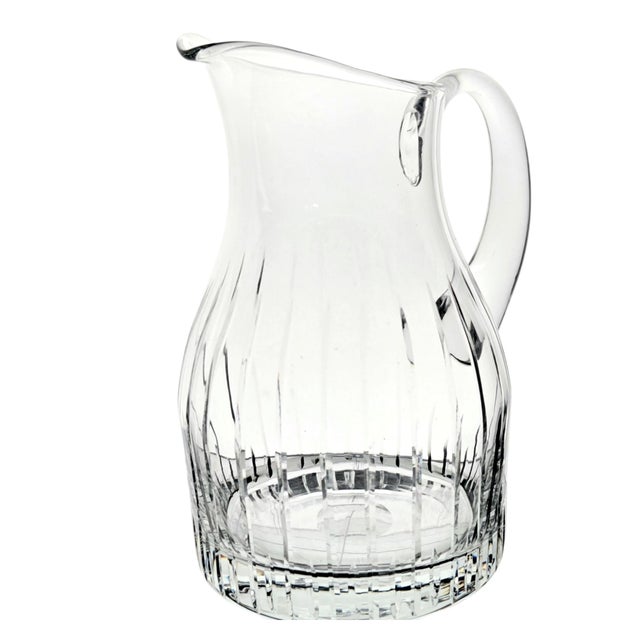 1990s Block Symphony Lead Crystal Water Pitcher For Sale - Image 9 of 15