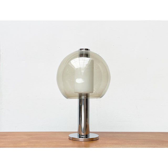 Mid-Century Space Age Chrome and Glass Globe Table or Floor Lamp, 1960s For Sale - Image 17 of 18