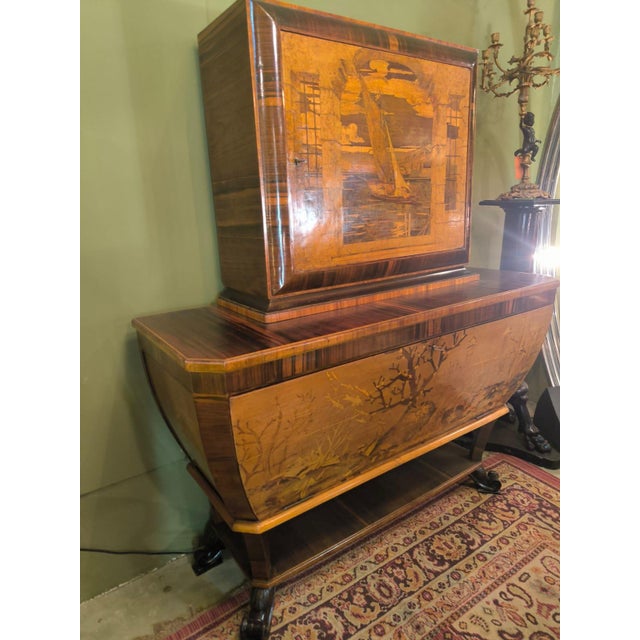Hand-Inlaid Bar Cabinet by Cornelio Ferrandi, 1960s For Sale - Image 18 of 18