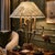 With out shade 14” w c 14” d x 24.5” tall If you love that classic Palm Beach style, this is a phenomenal find. This is a...