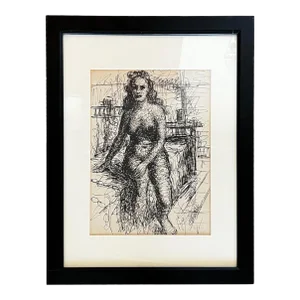 Female Nude by Michael Frary (1918-2005)