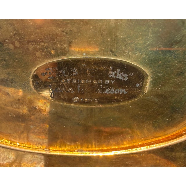 1970s Victorian Style Jane Hutchinson for Gorham Fleurs De Siecles Enamel Strawberry Botanical Basket Figurine For Sale - Image 5 of 7