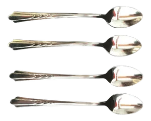 Mid-Century Stainless Ice Tea Spoons - Set of 4