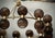 2000 - 2009 Art Deco Round Art Glass and Brass Chandelier, 2000 For Sale - Image 5 of 10