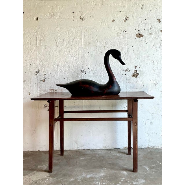 Vintage Boho Life Size Swan Decoy For Sale In West Palm - Image 6 of 11