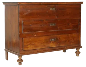 Rustic Chest with Drawer, 1800s