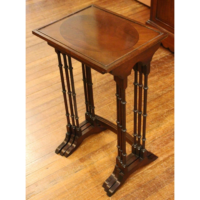 Set of Three Mahogany Nesting Tables Chairish
