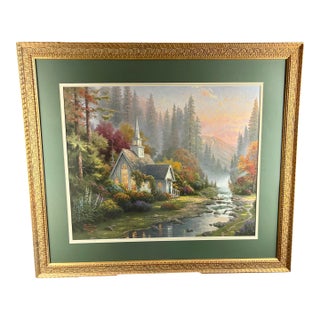 Thomas Kinkade "The Forest Chapel" – Limited Edition S/N (Charter Phase) For Sale