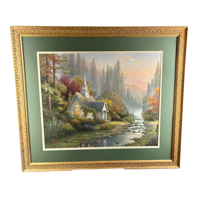 Thomas Kinkade "The Forest Chapel" – Limited Edition S/N (Charter Phase) For Sale