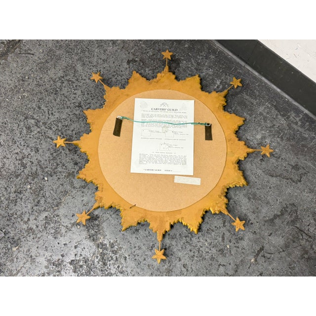 Carol Canner for Carvers Guild Starburst Mirror For Sale - Image 11 of 12