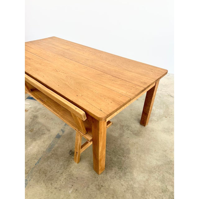 Vintage Farmhouse Table in Oak, 1940s For Sale - Image 12 of 15