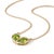 Contemporary Toi Et Moi Double Pear-Cut Peridot August Birthstone Necklace For Sale - Image 3 of 4