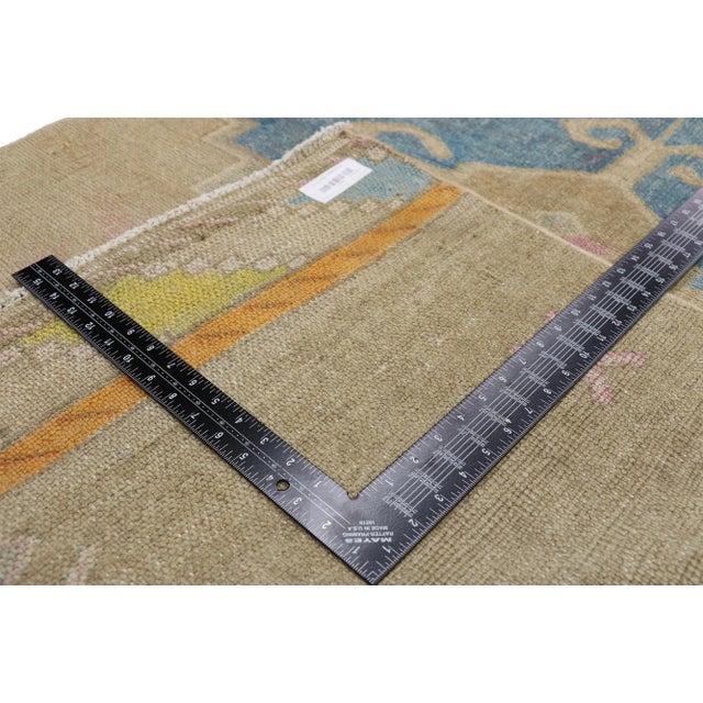 Vintage Turkish Oushak Hallway Rug Runner - 03'05 x 13'03 For Sale In Dallas - Image 6 of 10