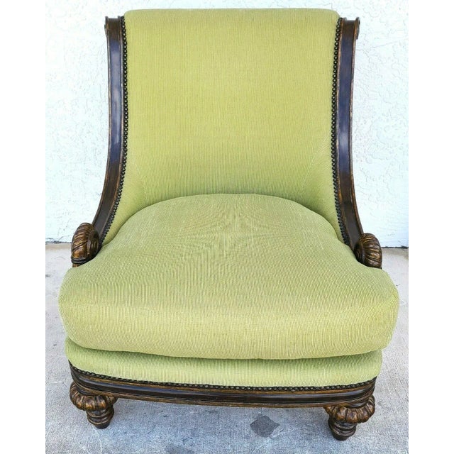 Green Marge Carson Huntington Manor Statement Lounge Chair For Sale - Image 8 of 11