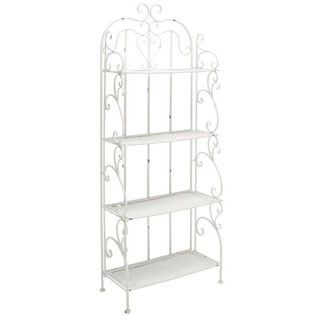 Tyrique 4 Tier Shelf Unit - Antique White For Sale - Image 11 of 11