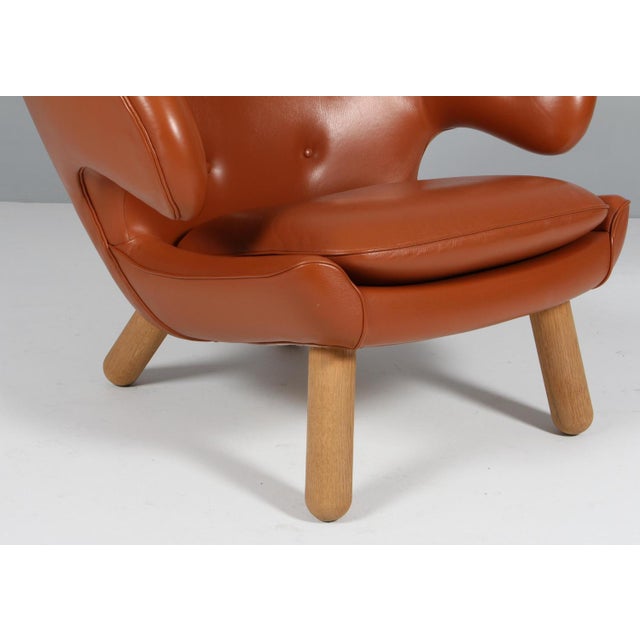 Danish Pelikan Lounge Chair with Oak Legs by Finn Juhl, 1940s For Sale - Image 4 of 10