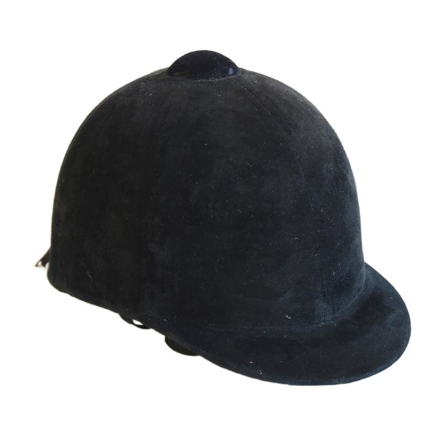 Equestrian Horse Black Velvet English Swain Adeney Brigg Riding Cap