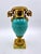Bulbous Vase Clock in Aqua Green Opaline For Sale - Image 9 of 10