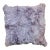 Lavender Alpaca and Suede Back Pillow With New Insert For Sale