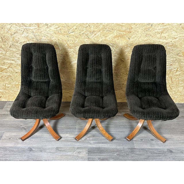 Mid-Century Modern Danish Modern Swivel Chairs, 1960s, Set of 3 For Sale - Image 15 of 18