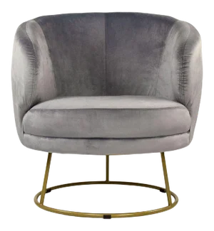 Acovet White Faux Fur Tub Chair in White