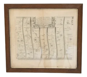 Map of the York to Weft-Chester Road, 1700s