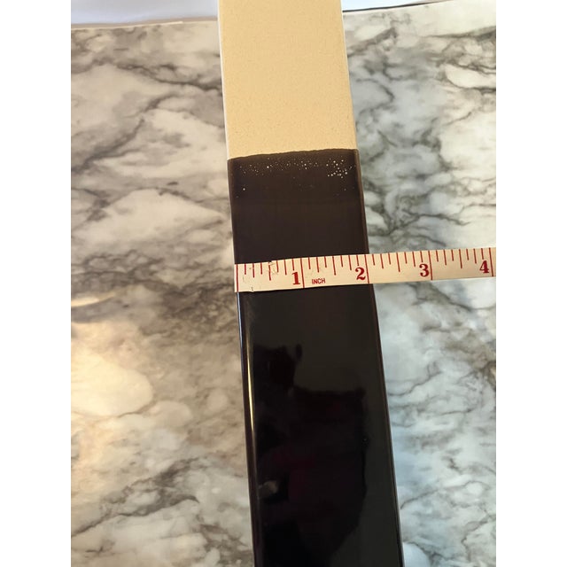 Artis Portugal Two Tone Geometric Cutout Vase Cream For Sale - Image 6 of 17