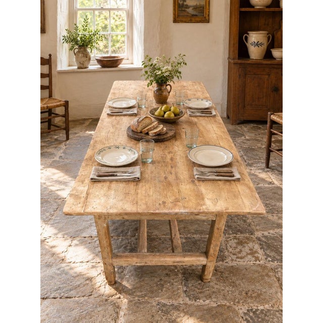 19th Century Irish Provincial Farmhouse Table For Sale - Image 6 of 10