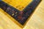 Textile 1920s Antique Chinese Minimalist Floral Art Deco Room Size Wool Blue Yellow Rug For Sale - Image 7 of 7