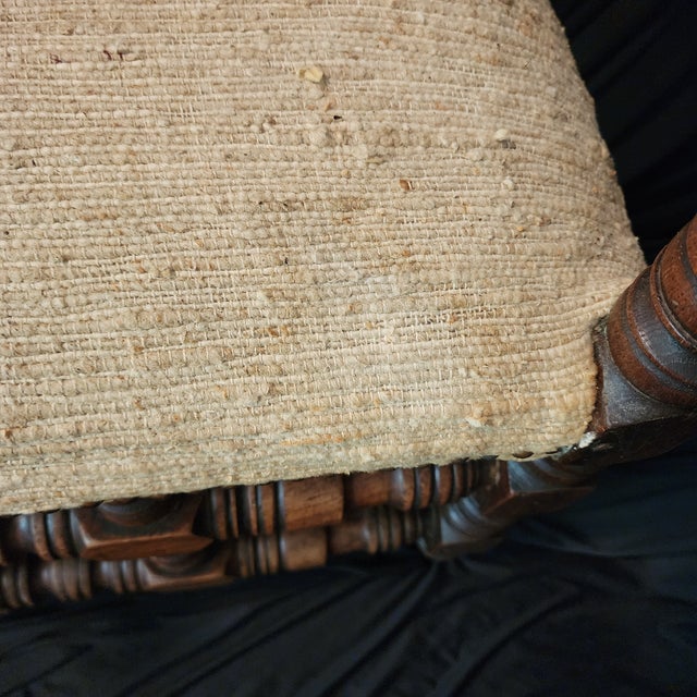 19th Century Antique Throne Armchair- Jacobean Style For Sale - Image 11 of 12