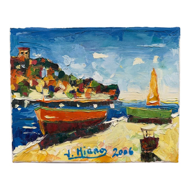 J. Miano "Taormina" Original Painting, Signed For Sale