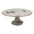 Mid Century Limoges Porcelain Gold Roses Cake Stand For Sale