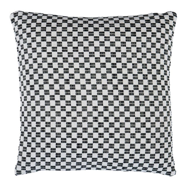 Schumacher Elkhart 18" Pillow In Black For Sale
