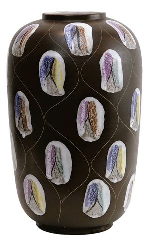 Kongo Floor Vase by Bodo Mans for Bay Keramik, West Germany, 1950s