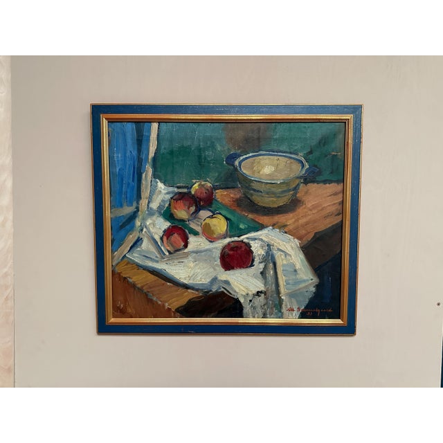 Original Danish Oil on Canvas – “Still Life” by Albert Gammelgaard (1897–1963) – Signed & Dated 1931 – Vintage & Framed –...