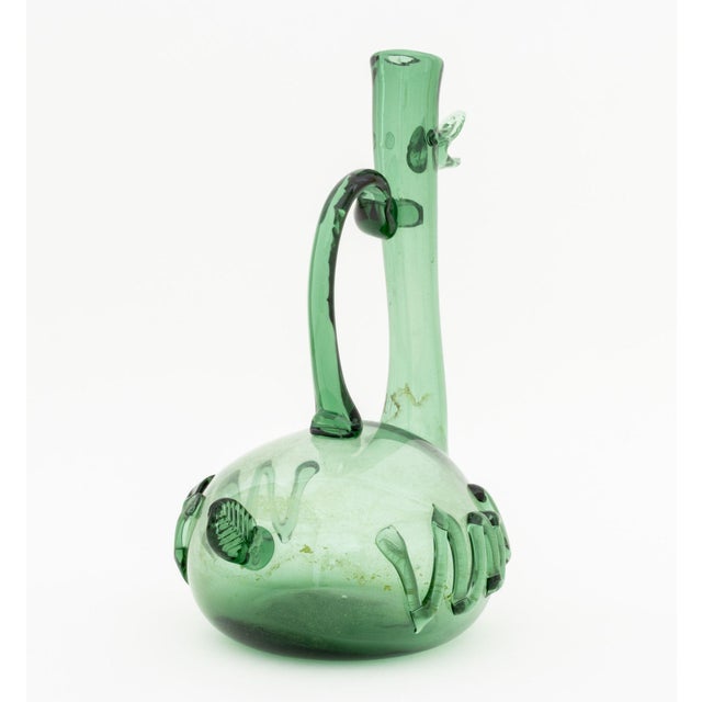 Glass Empoli Glass Duck Form Ewer For Sale - Image 7 of 10