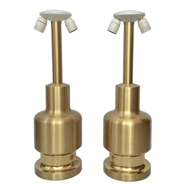 Metal Table Lamps from CLAR, 1970s, Set of 2 For Sale - Image 7 of 7