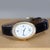 White Bvlgari Ovale Ov32g Factory Diamond Bezel 18k Yellow Gold Watch Circa 1990s For Sale - Image 8 of 14