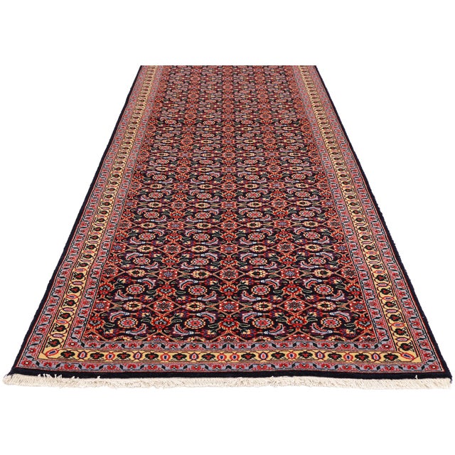 Vintage Persian Tabriz Rug, 02'06 X 09'07 For Sale - Image 4 of 11