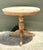 Tan Vintage Turned Wood Pedestal Side Table For Sale - Image 8 of 16