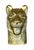 Brass Vintage Brass Tiger Head Sculpture For Sale - Image 8 of 14