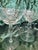 Elegant Stem Etched Crystal Glass 2pc