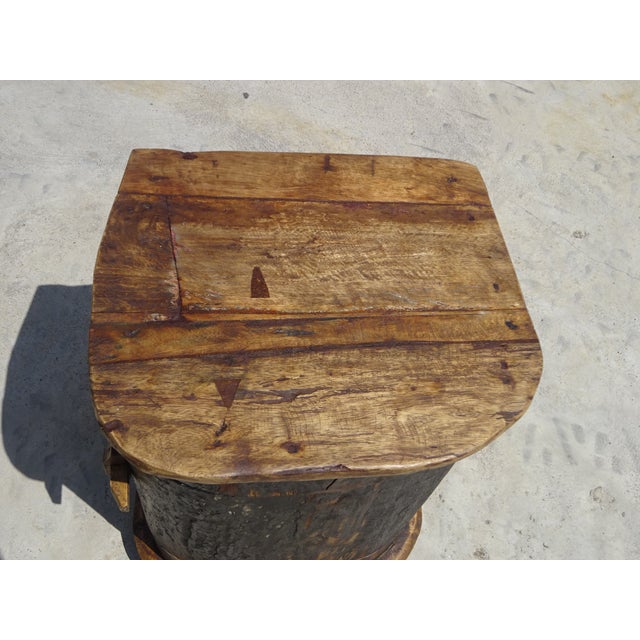 Small Cabinet in Canoe Wood and Teak, 2000s For Sale - Image 12 of 18
