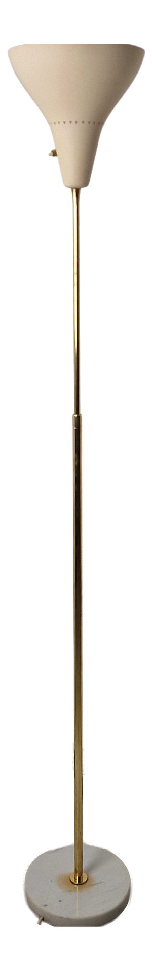 Model 340 Floor Lamp in Brass, Aluminum, and Marble by Giuseppe Ostuni for Oluce, 1952