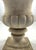 A pair of Carrara marble Campana shaped garden urns, 19th century. Each decorated with a continuous band of lobes. On...